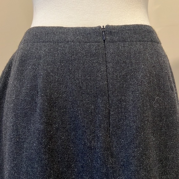 Vintage woven wool skirt made in USA by MICHELE - Picture 5 of 12